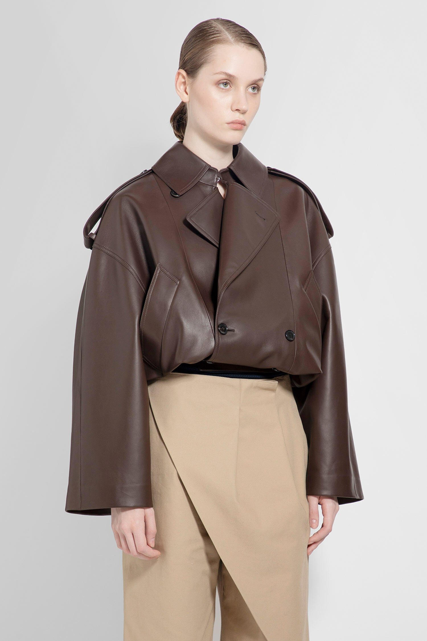 LOEWE WOMAN BROWN JACKETS