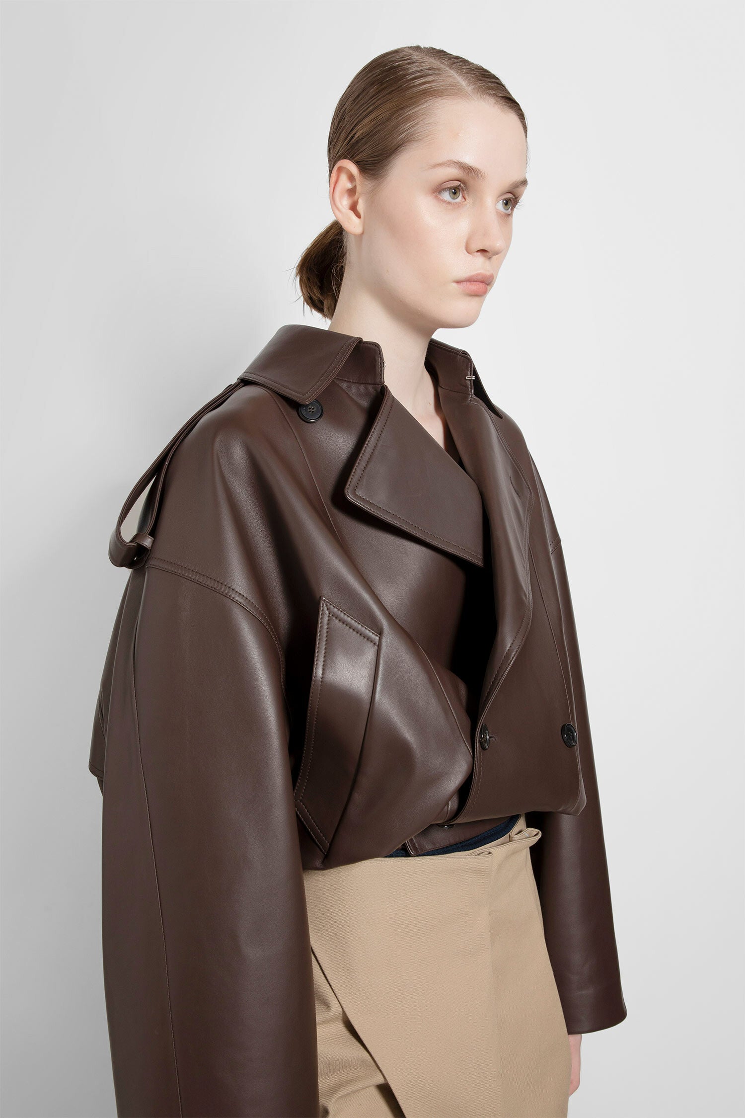 LOEWE WOMAN BROWN JACKETS