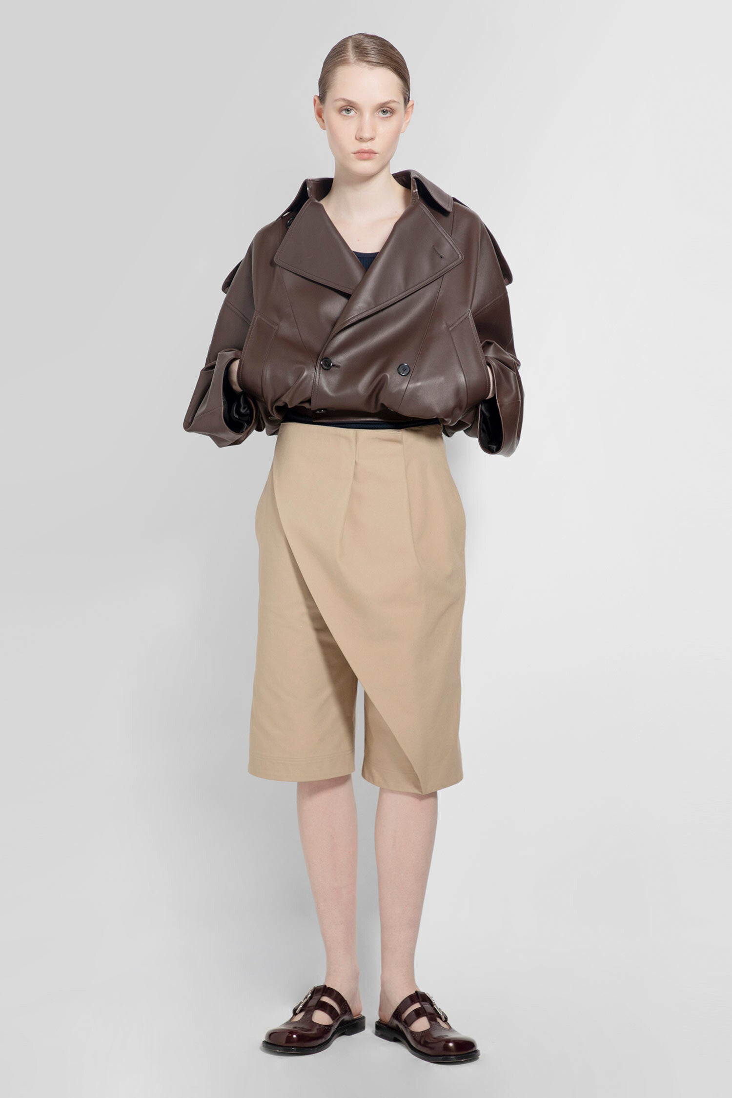 LOEWE WOMAN BROWN JACKETS