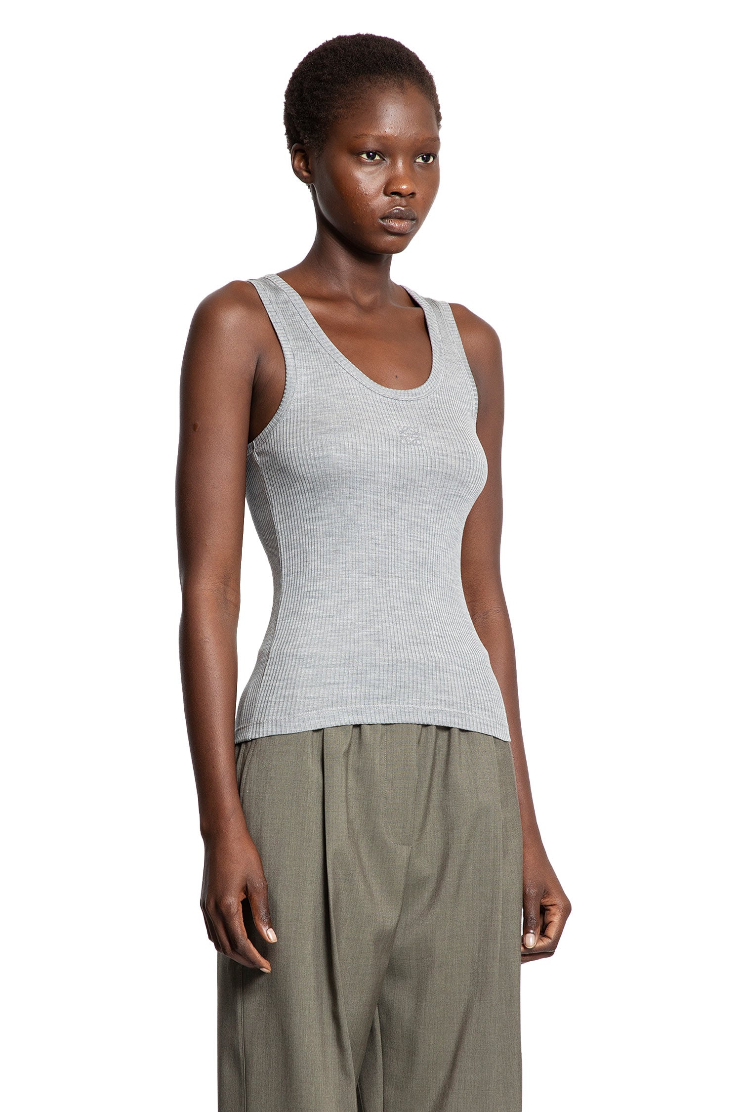Anagram Tank Top in Silk