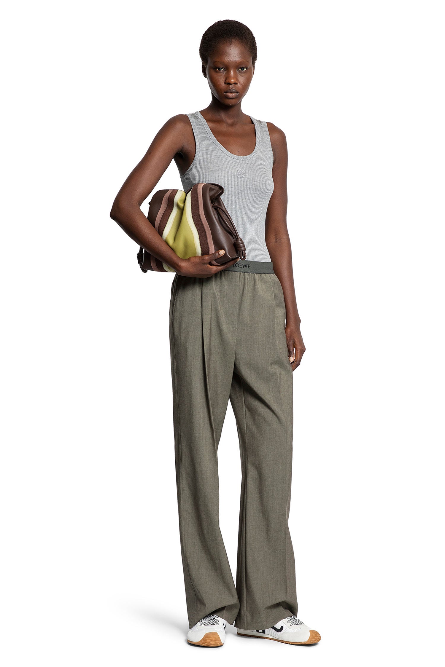 Anagram Tank Top in Silk