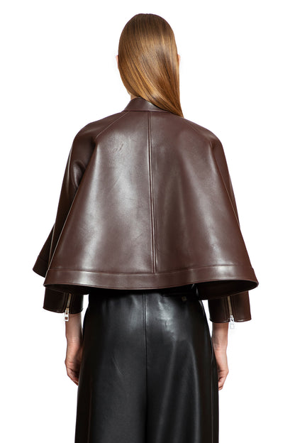 LOEWE WOMAN BROWN JACKETS