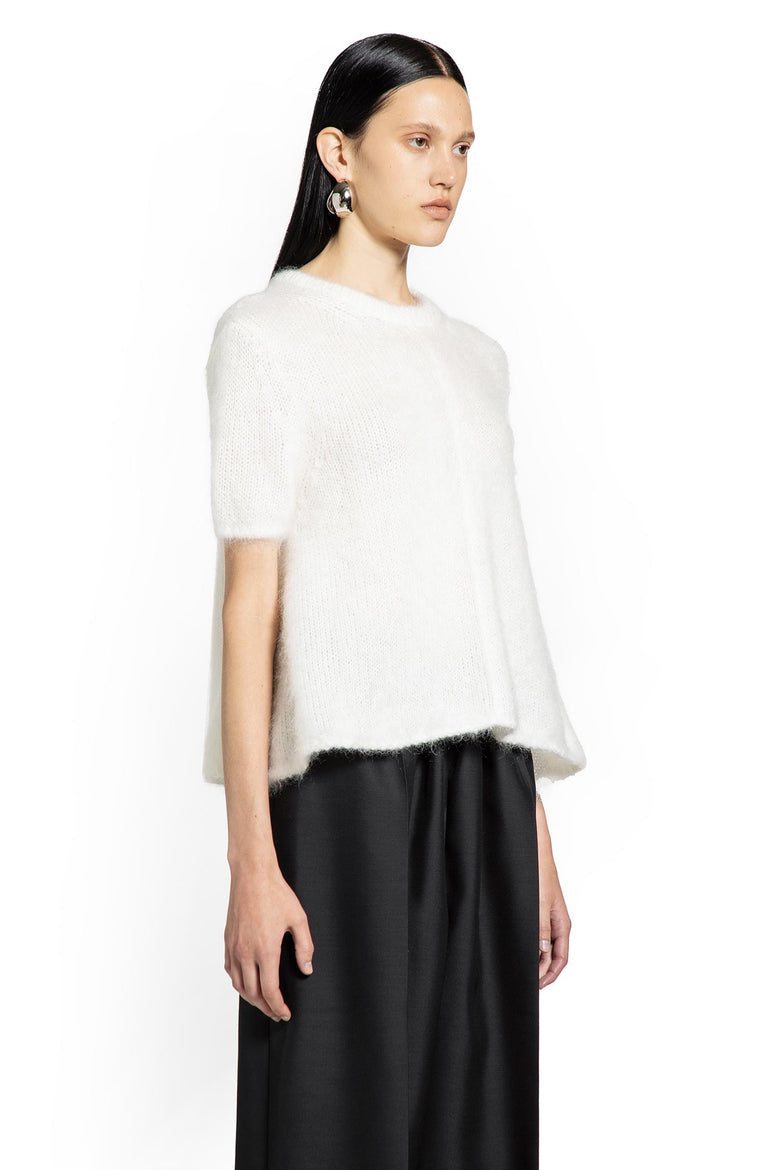 Short Sleeve Sweater in Mohair Blend