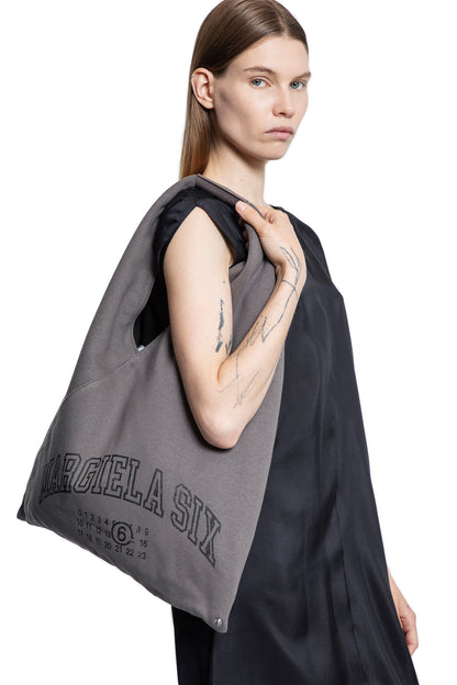 MM6 MAISON MARGIELA WOMAN GREY TOTE BAGS