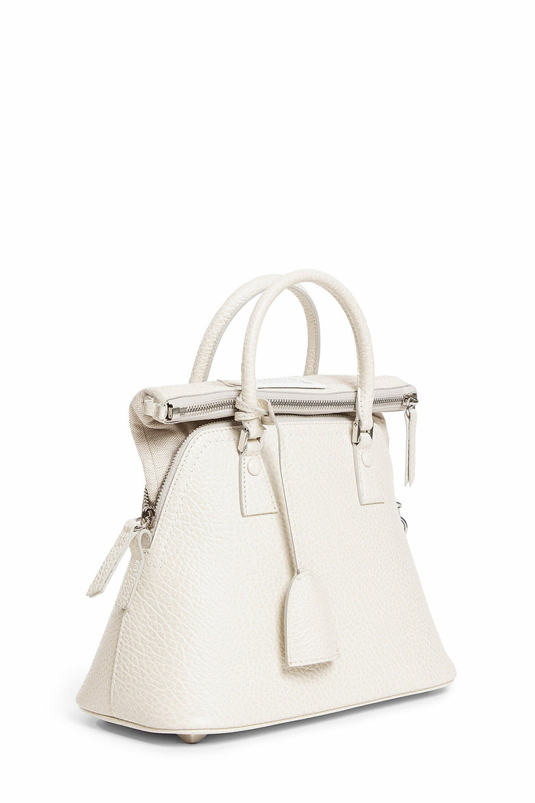 MAISON MARGIELA WOMAN OFF-WHITE TOP HANDLE BAGS