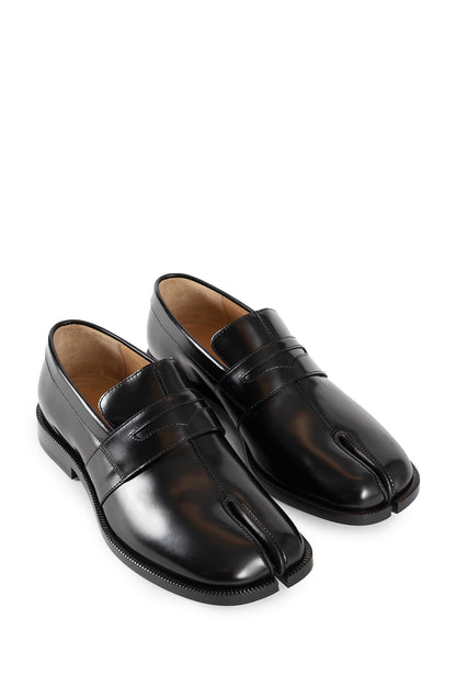 MAISON MARGIELA MAN BLACK LOAFERS & FLATS