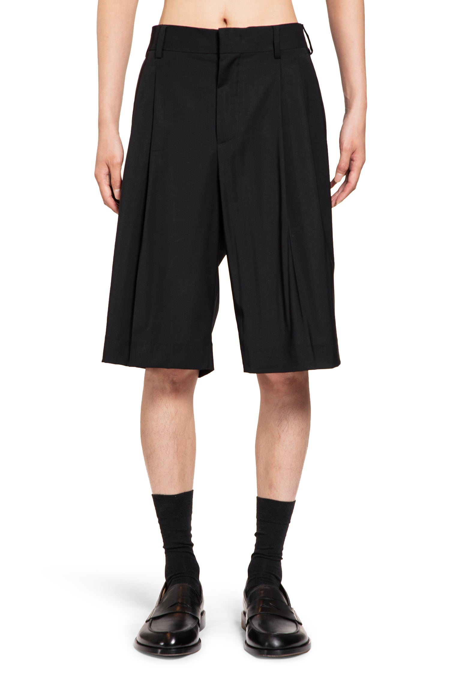 LANEUS MAN BLACK SHORTS & SKIRTS