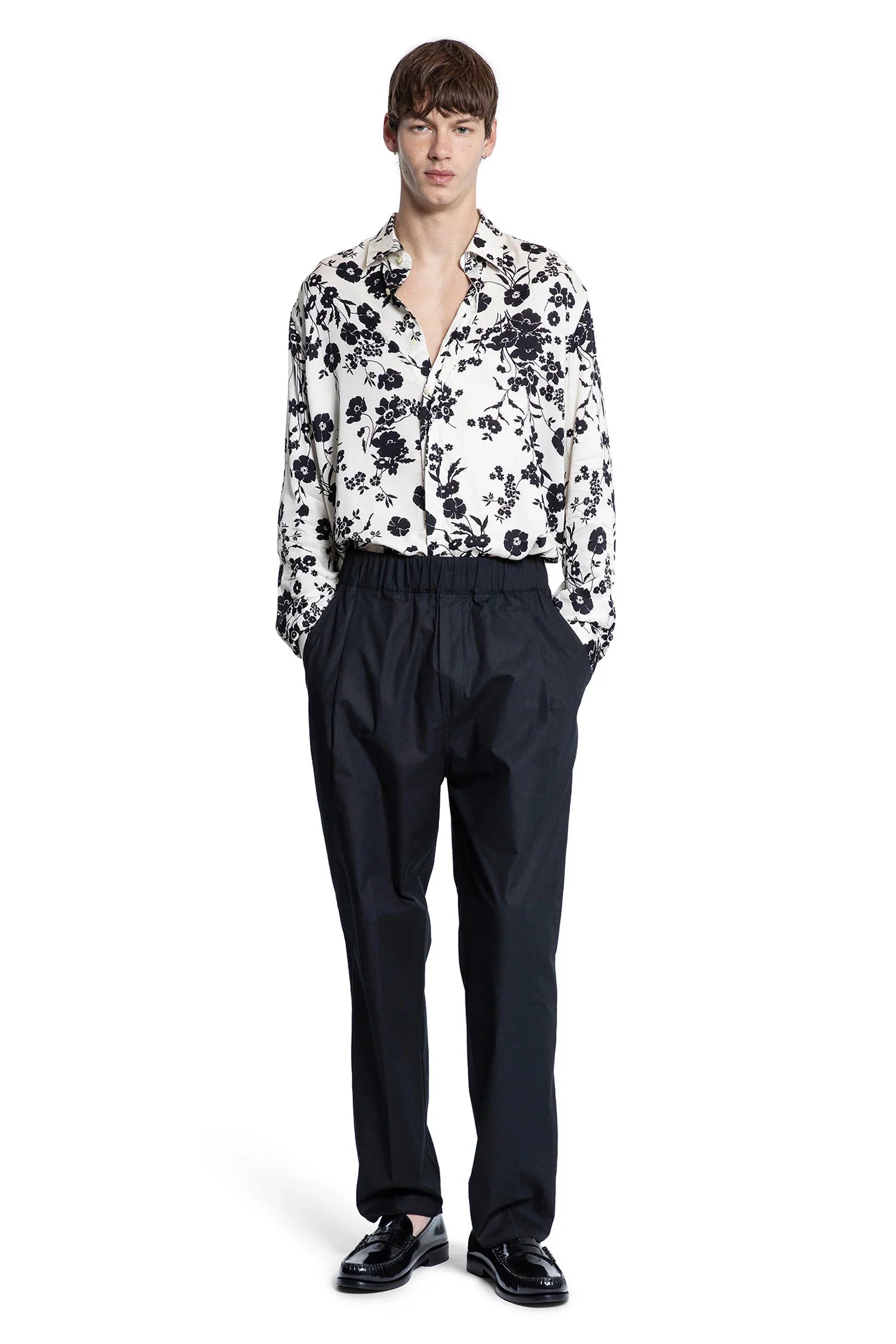 Floral Chambray Shirt - Antonioli.eu