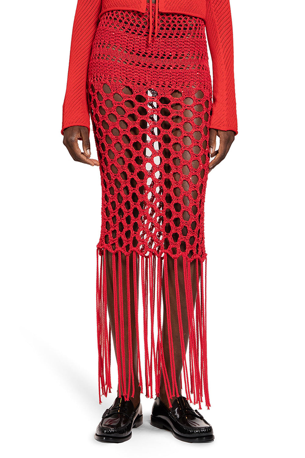 LANEUS WOMAN RED SKIRTS