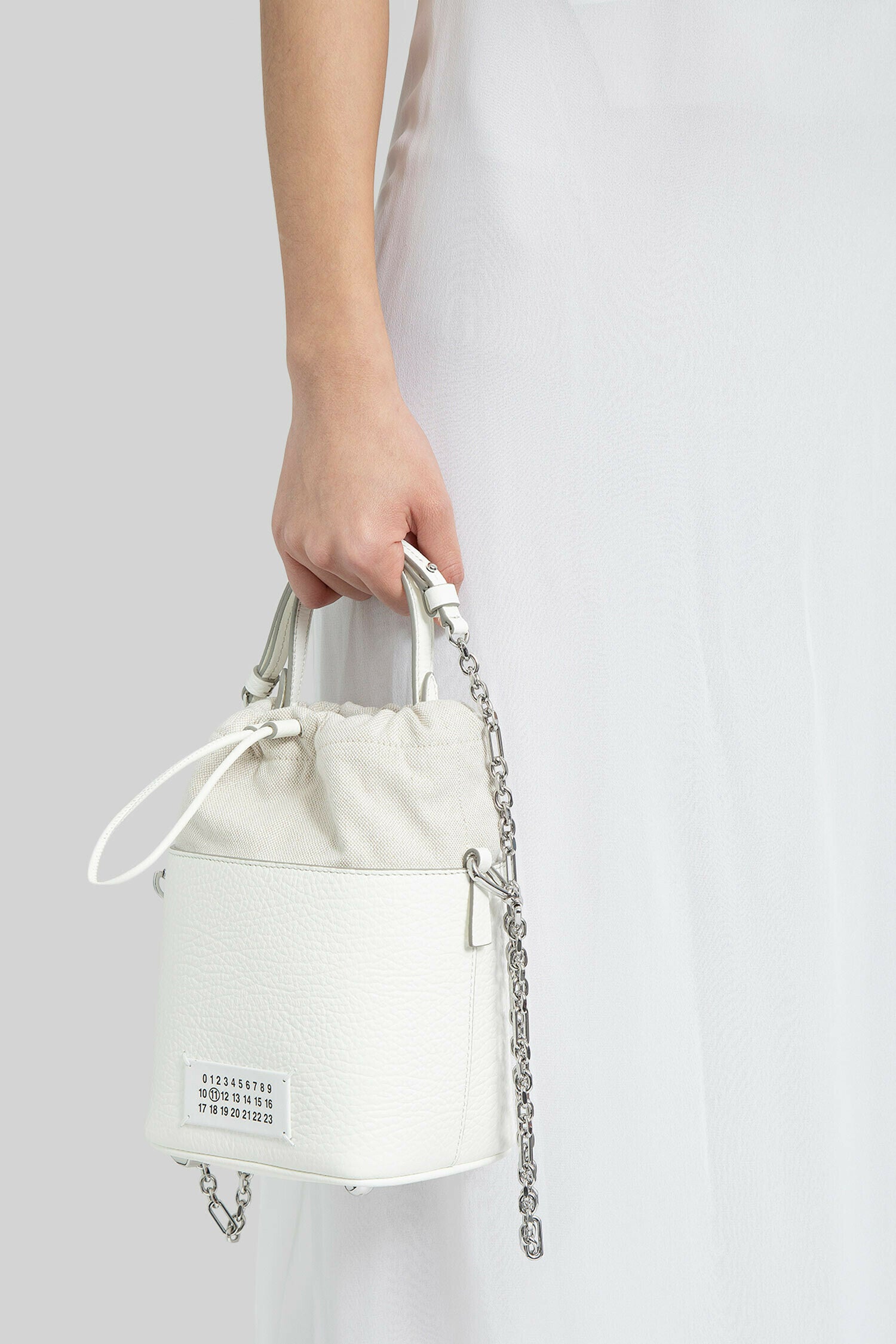 MAISON MARGIELA WOMAN WHITE TOP HANDLE BAGS