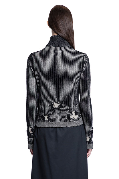 MM6 MAISON MARGIELA WOMAN BLACK&WHITE KNITWEAR