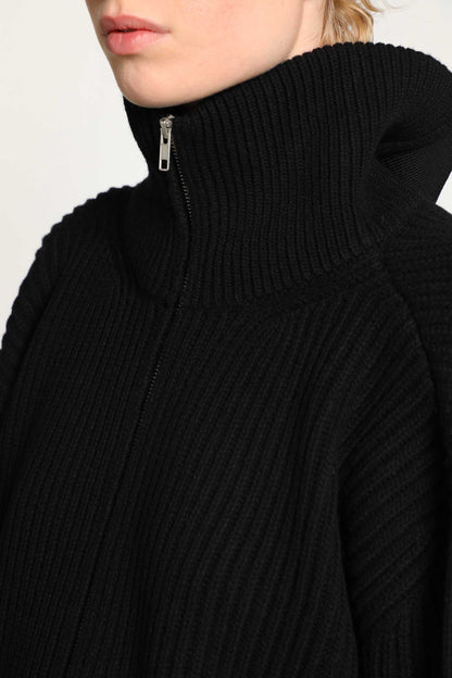 Ribbed-Knit Cardigan