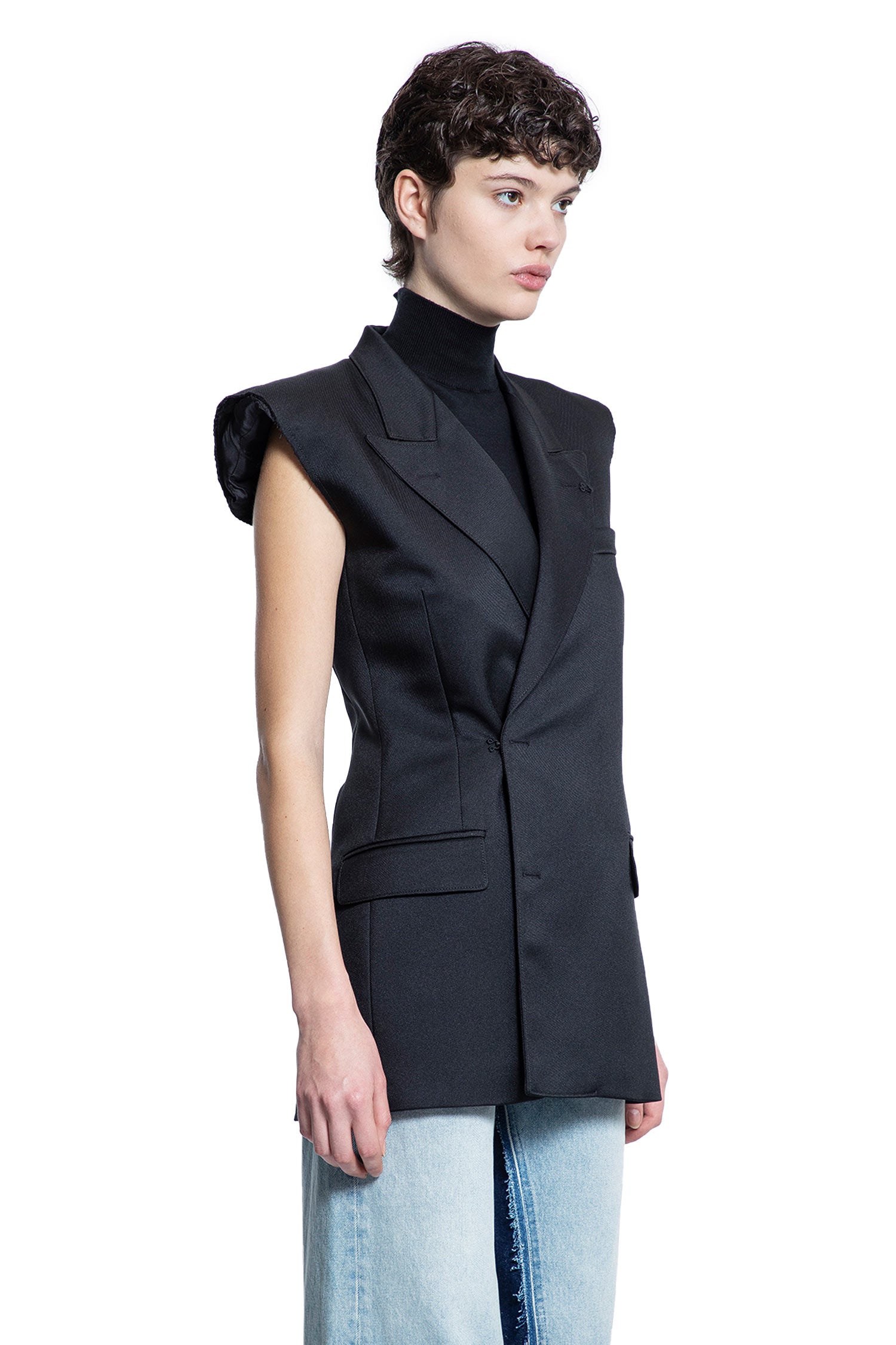 MM6 MAISON MARGIELA WOMAN BLACK VESTS