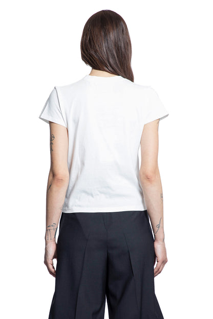 MM6 MAISON MARGIELA WOMAN WHITE T-SHIRTS & TANK TOPS