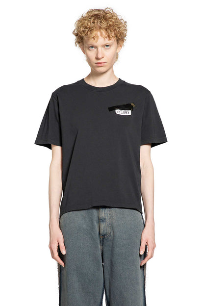 Taped label cotton T-shirt