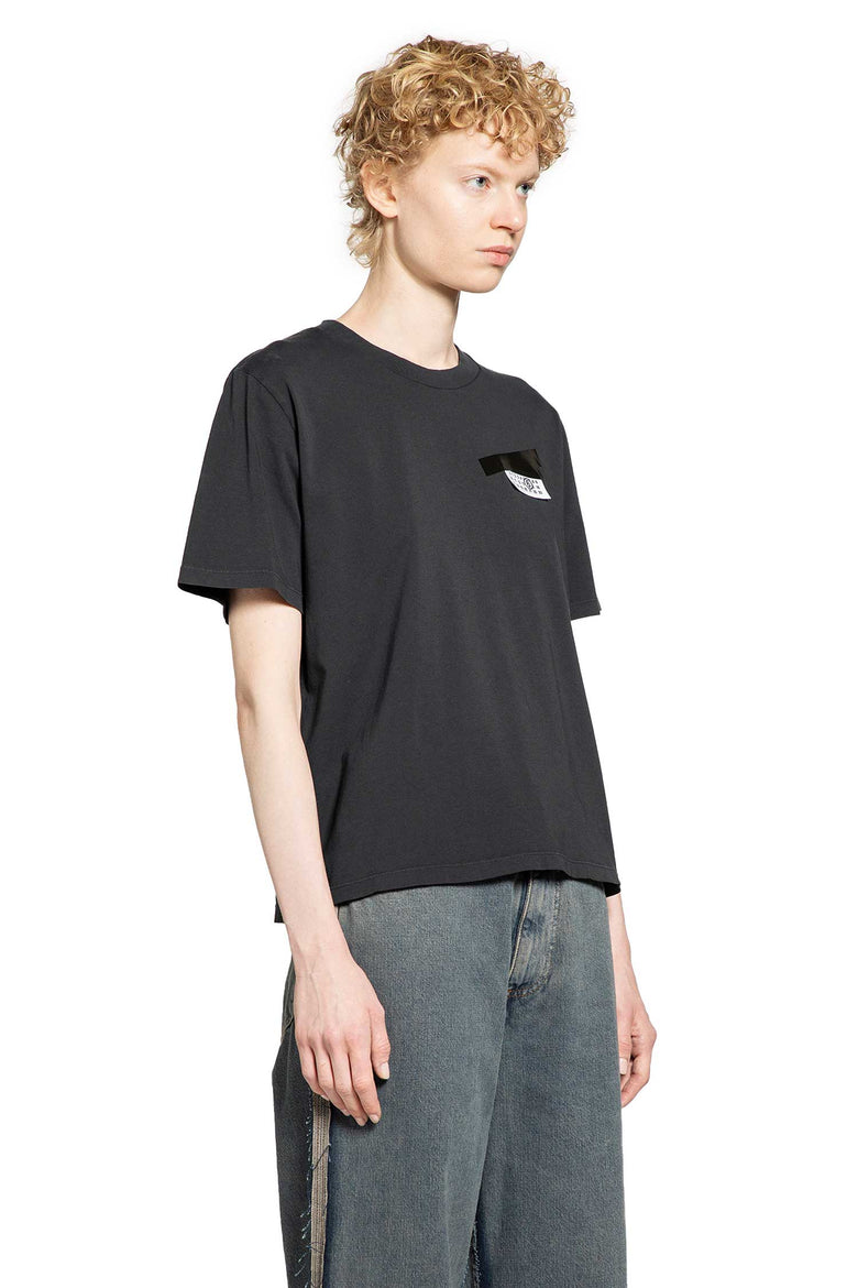Taped label cotton T-shirt