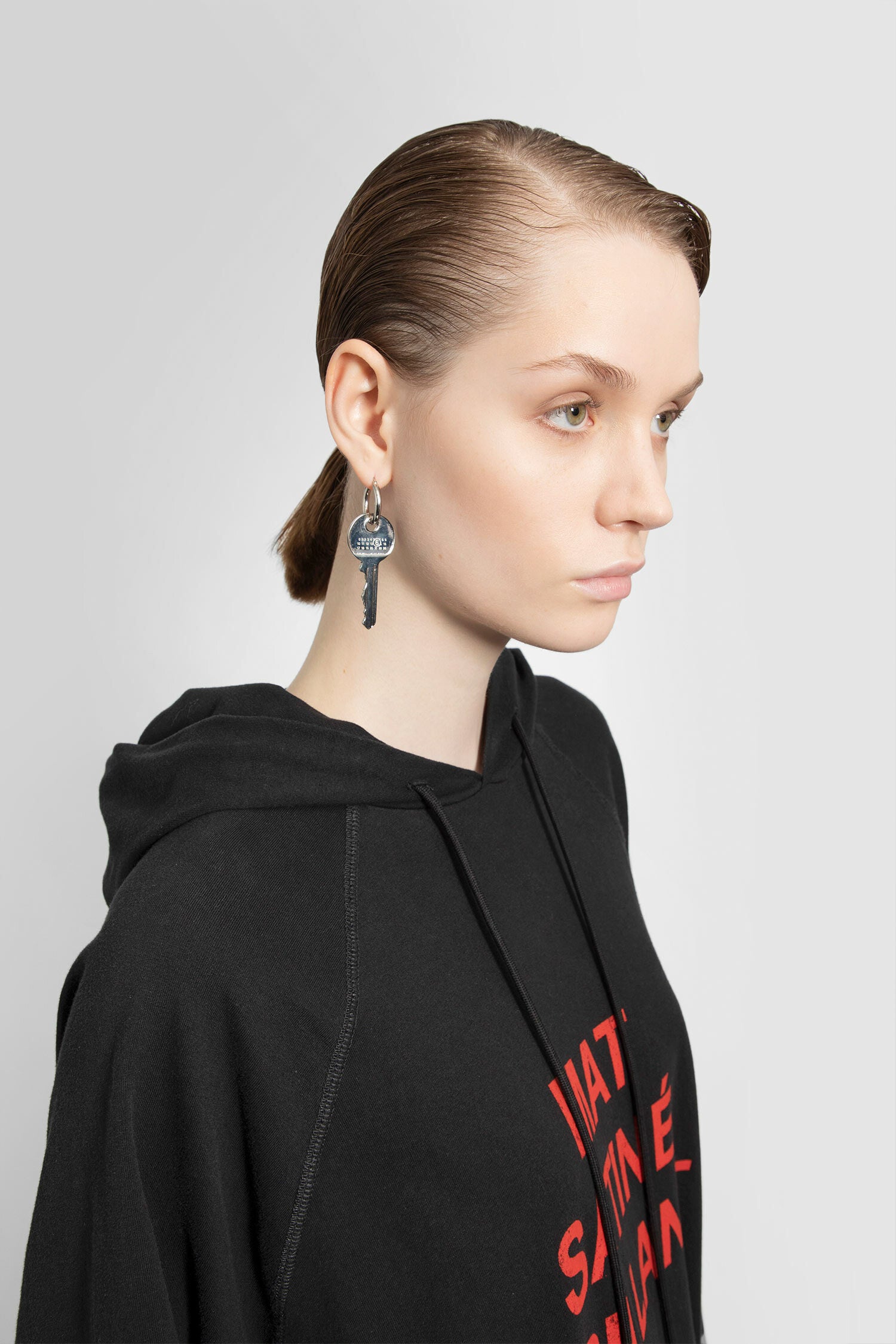 MM6 MAISON MARGIELA WOMAN BLACK SWEATSHIRTS