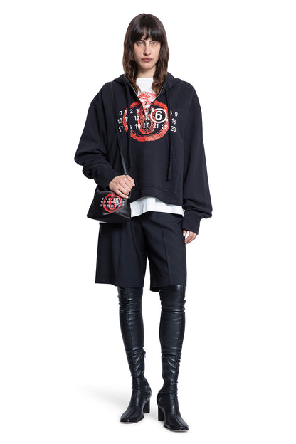 MM6 MAISON MARGIELA WOMAN BLACK SWEATSHIRTS