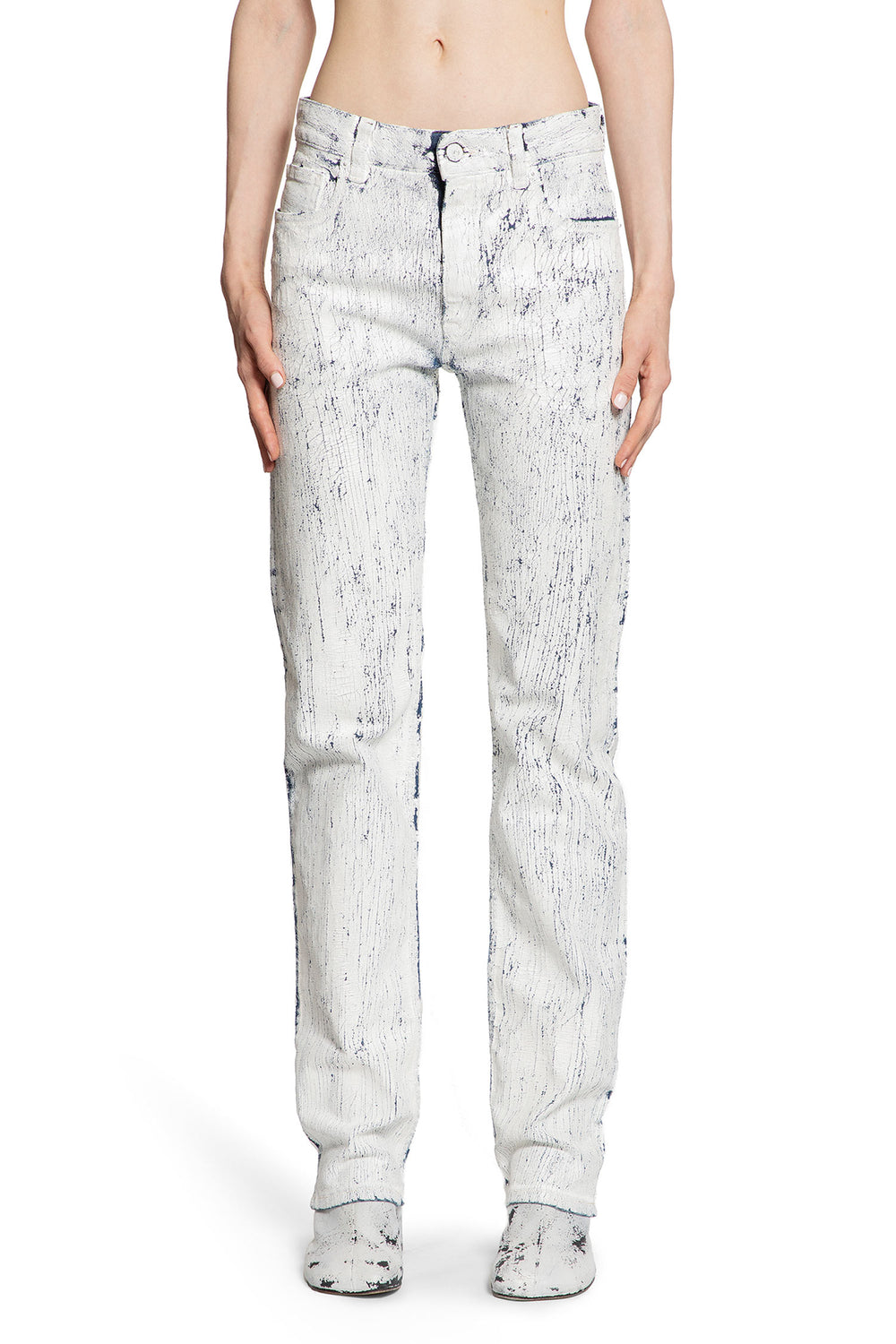 MM6 MAISON MARGIELA WOMAN WHITE JEANS