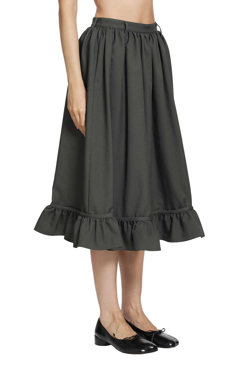 MM6 MAISON MARGIELA Gathered Midi Skirt woman