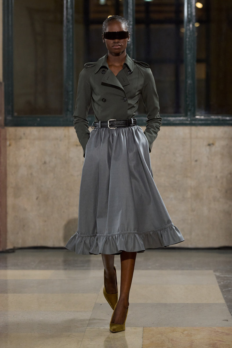 MM6 MAISON MARGIELA Gathered Midi Skirt woman