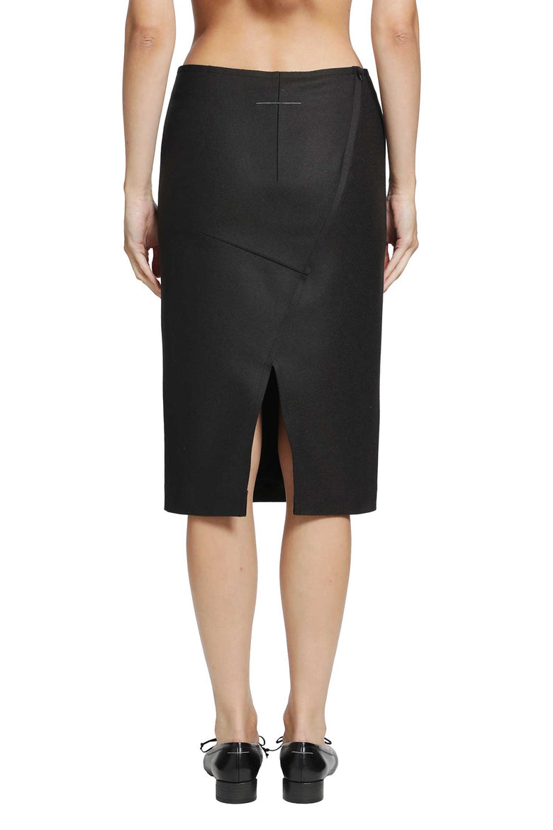 MM6 MAISON MARGIELA Wool Midi Skirt woman