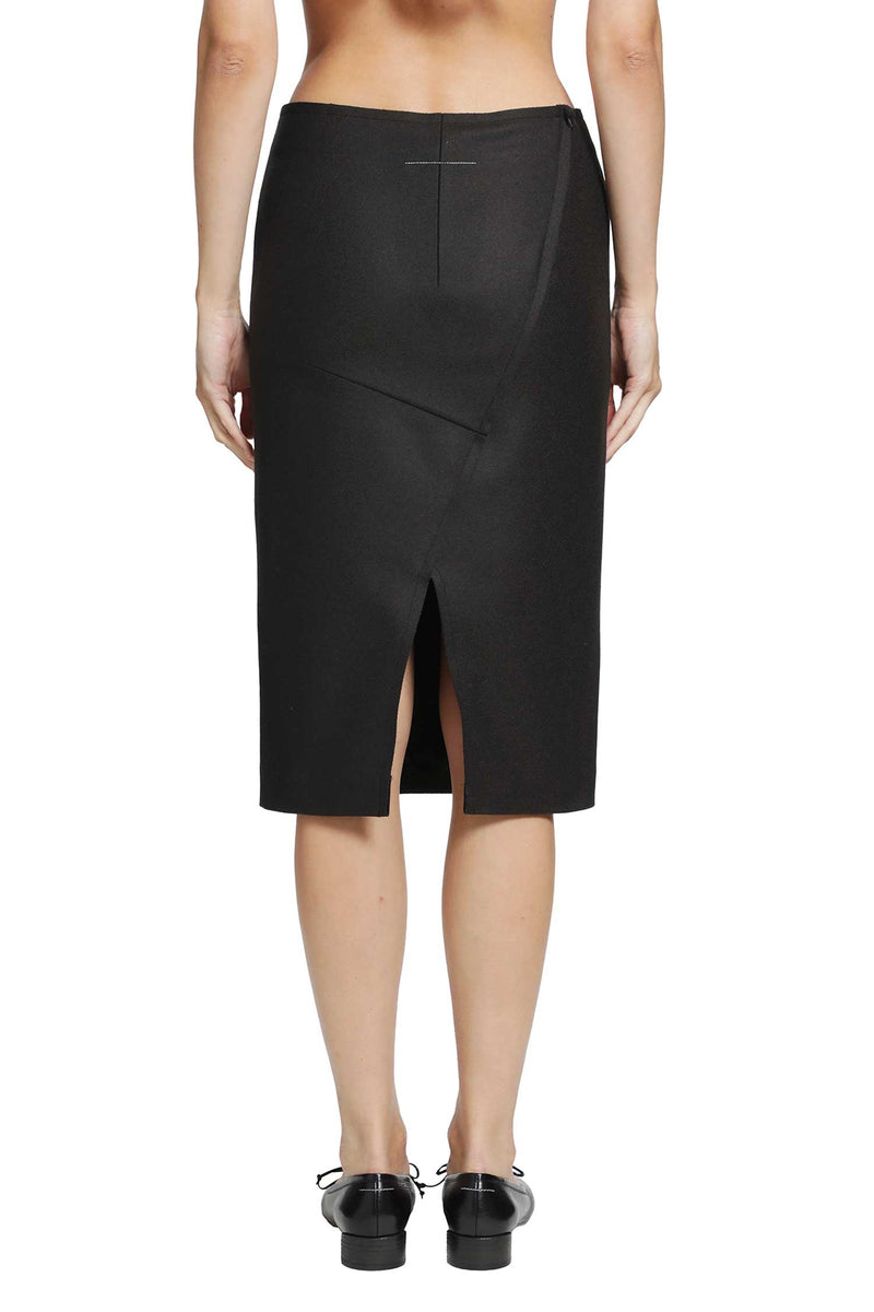 MM6 MAISON MARGIELA Wool Midi Skirt woman