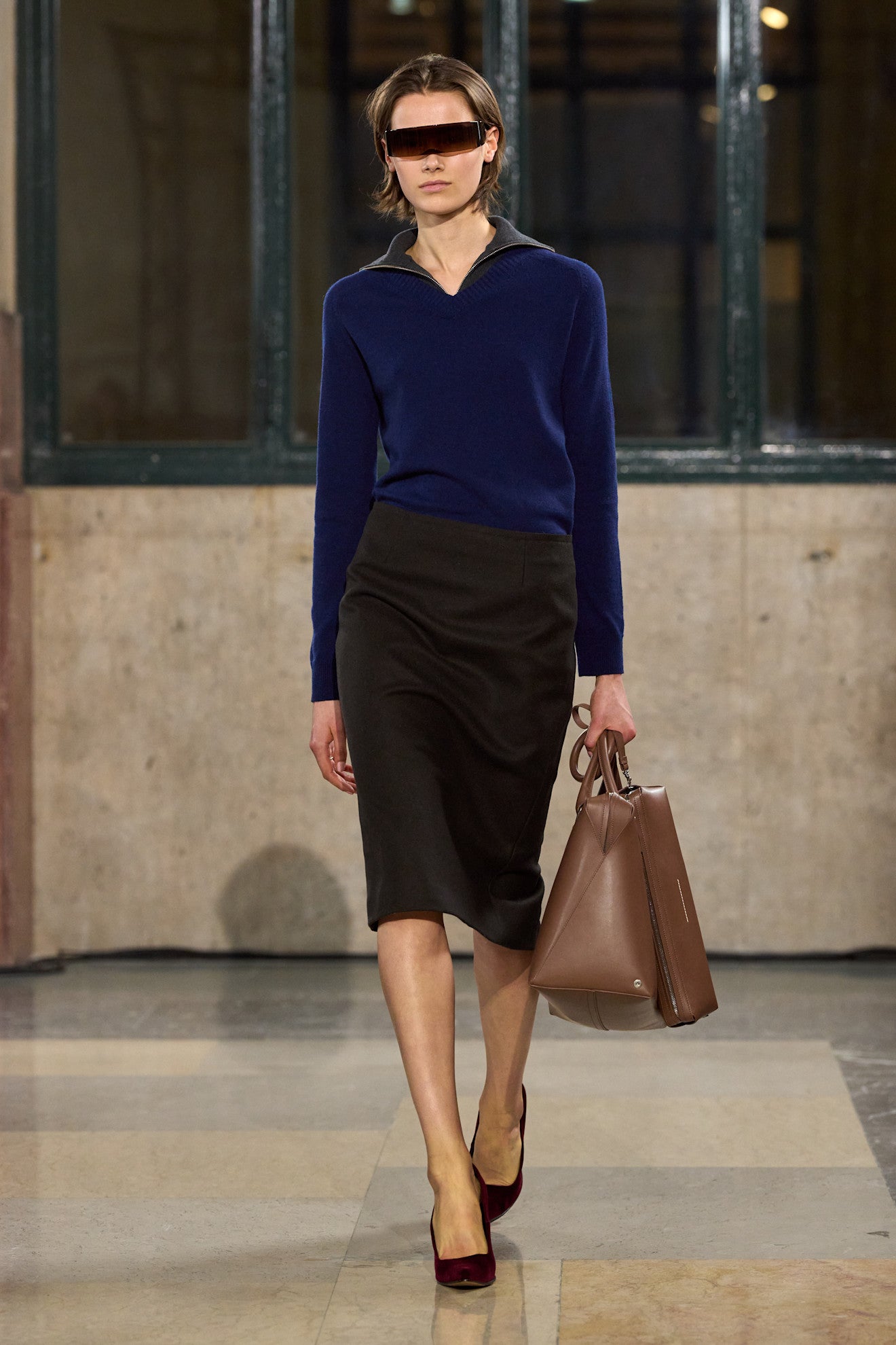 Wool Midi Skirt