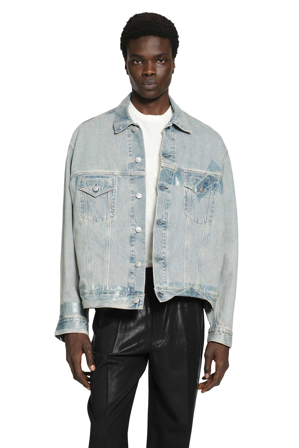 MAISON MARGIELA Taped Denim Jacket man