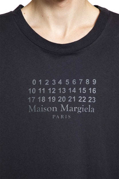 MAISON MARGIELA MAN BLACK T-SHIRTS & TANK TOPS