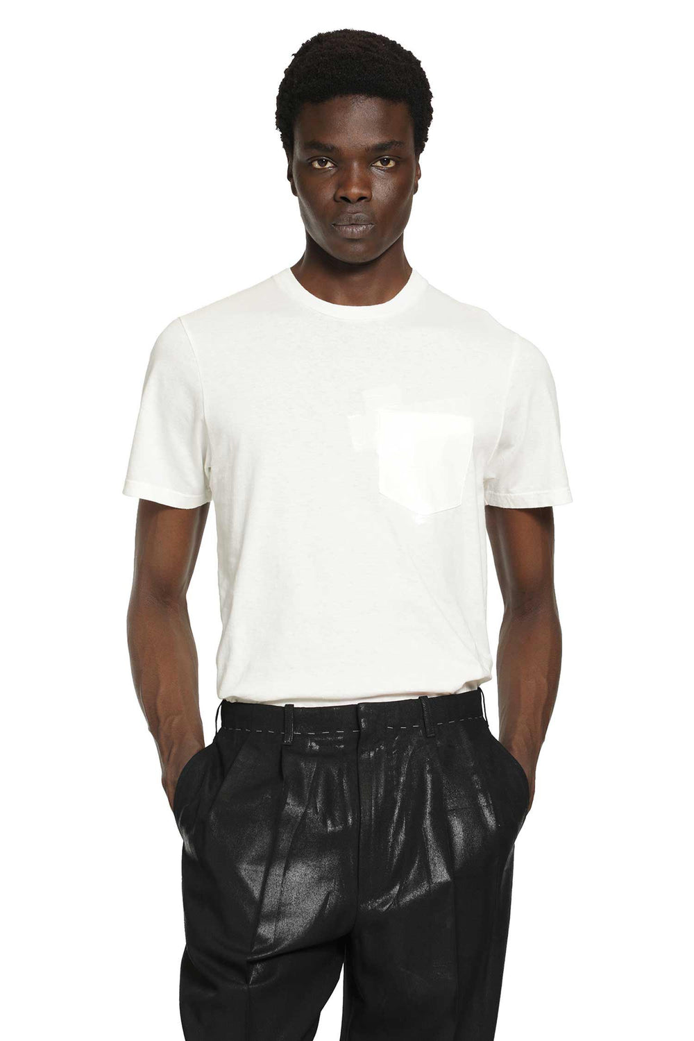 MAISON MARGIELA Taped Cotton Jersey T-Shirt man