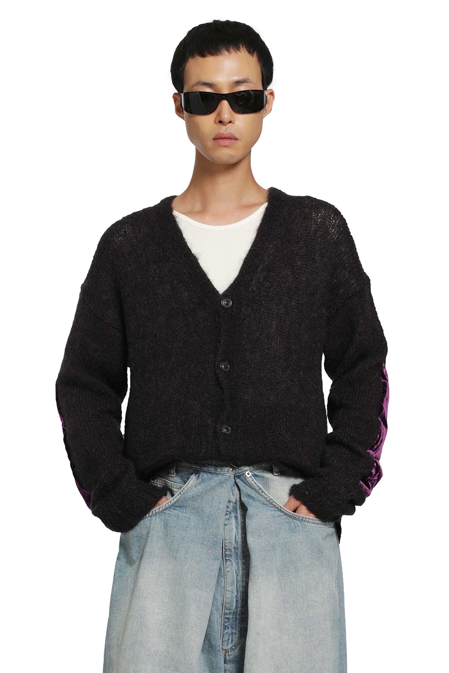 Velvet Patch Cardigan