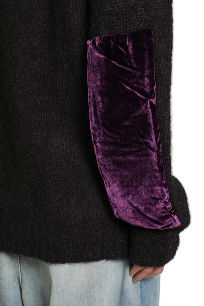 Velvet Patch Cardigan