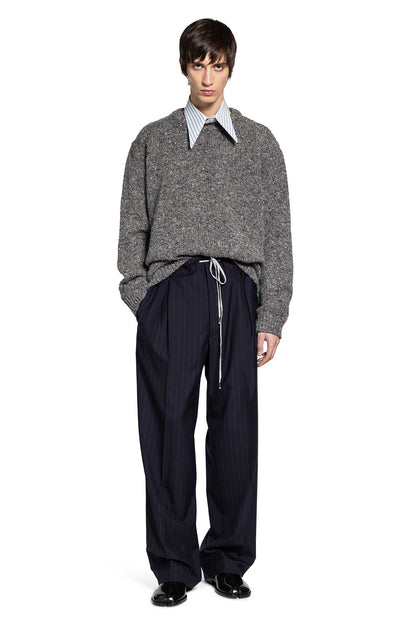 Pleated Pinstripe Pants