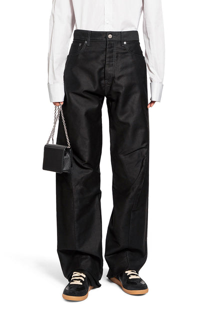 MAISON MARGIELA MAN BLACK TROUSERS