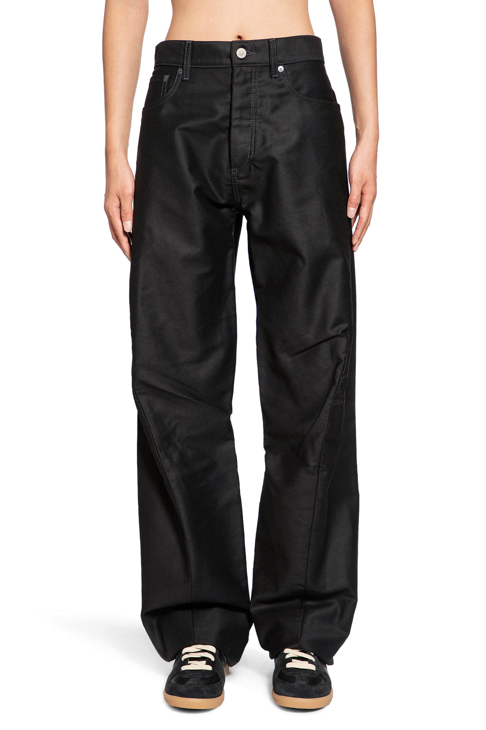 MAISON MARGIELA MAN BLACK TROUSERS