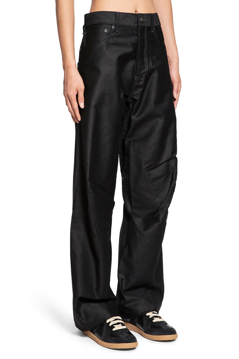 MAISON MARGIELA MAN BLACK TROUSERS