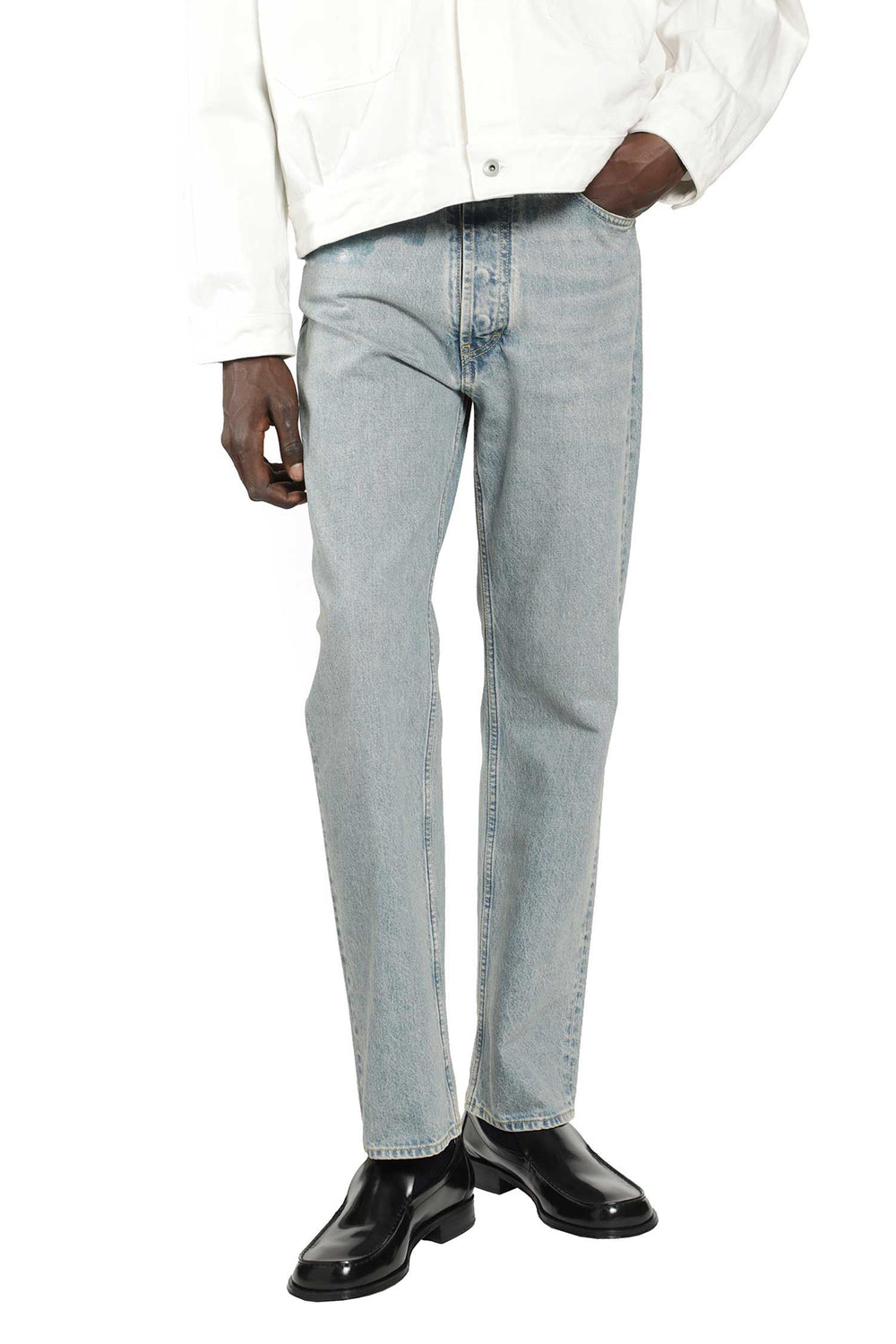 MAISON MARGIELA Taped Straight Leg Jeans man