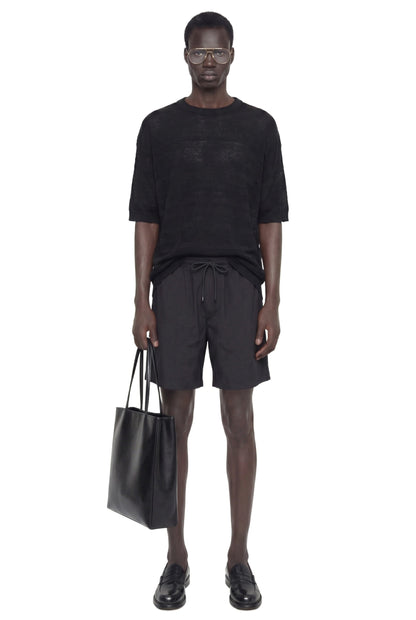 Jacquard knit T-shirt