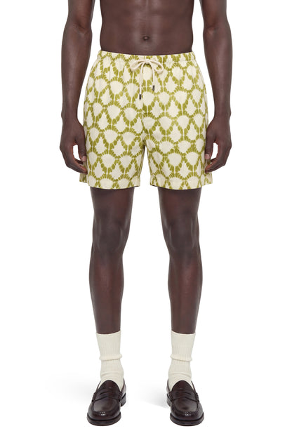 Lightweight Viscose Graphic Print Shorts