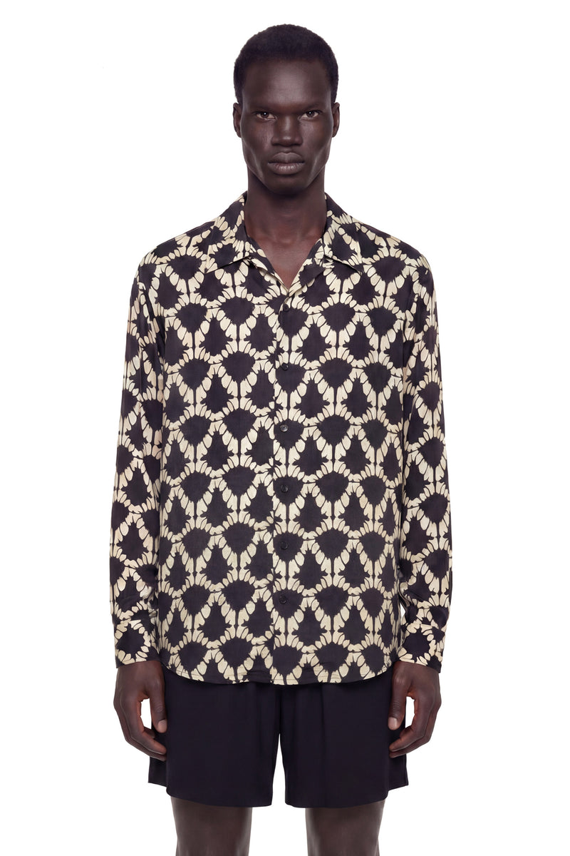 Lightweight Viscose Graphic Shirt