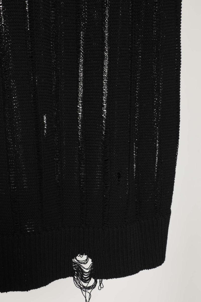 Destroyed Knit Vest