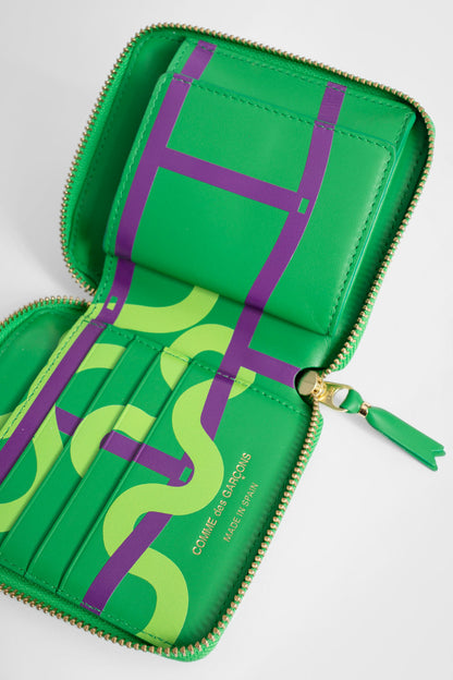 COMME DES GARCONS WALLET UNISEX GREEN WALLETS & CARDHOLDERS