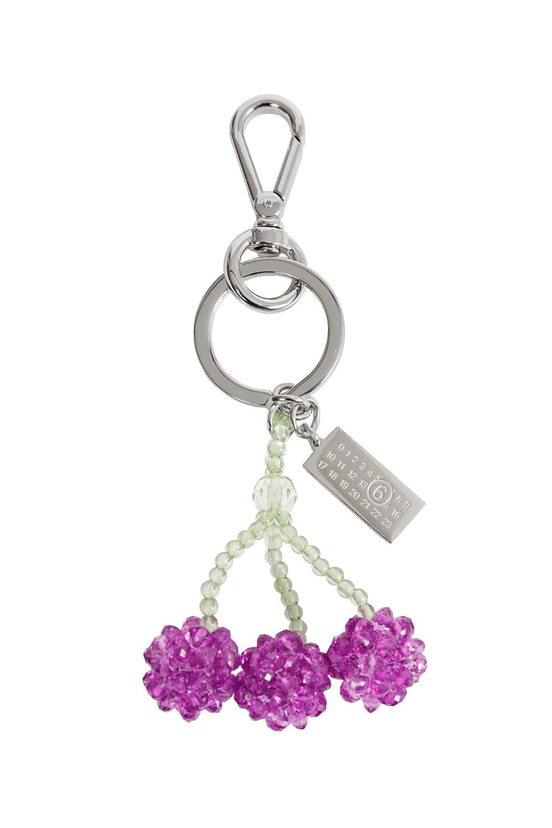 MM6 MAISON MARGIELA Beaded Cherry Keychain woman