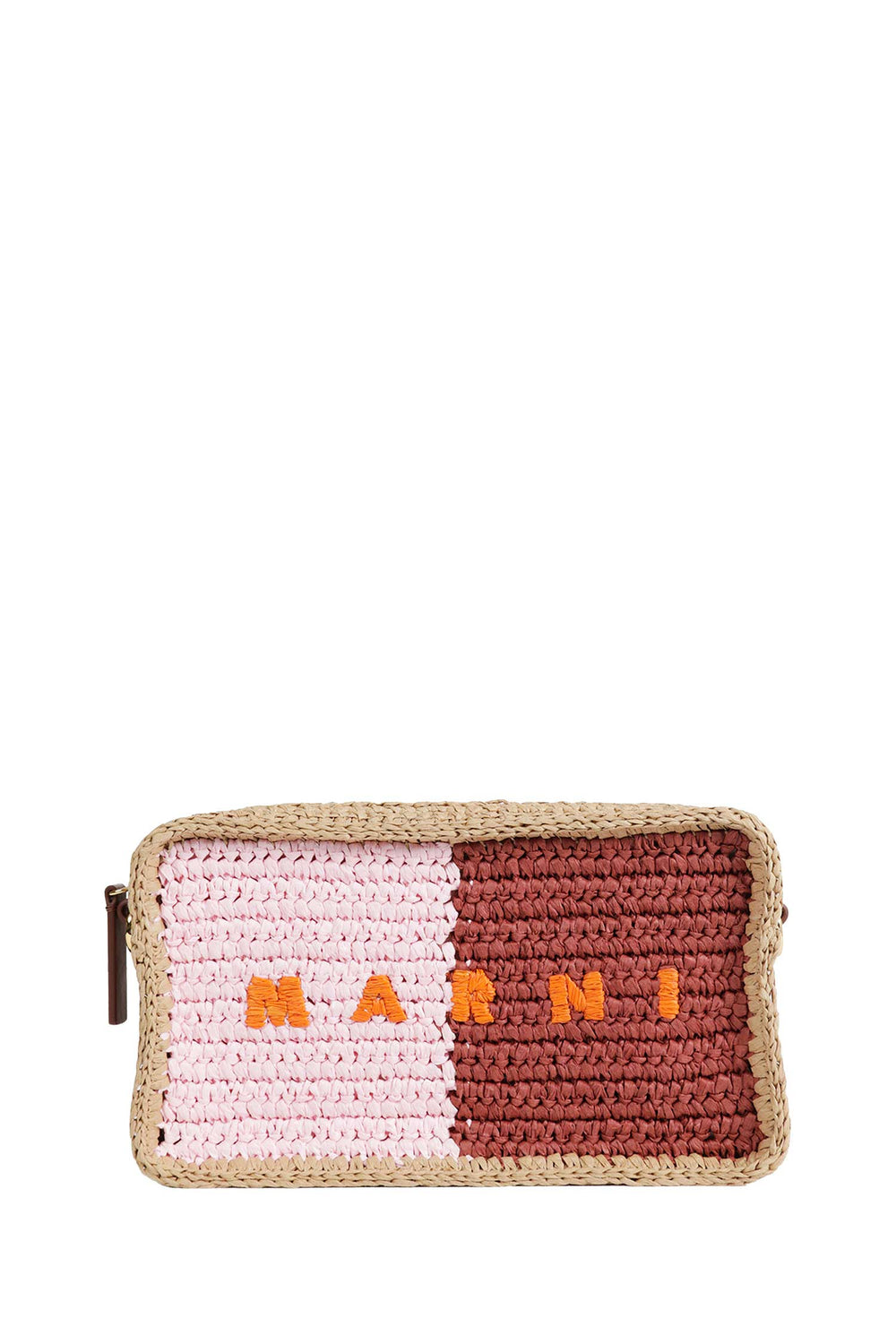 MARNI Bicolor Raffia Mini Camera Bag woman