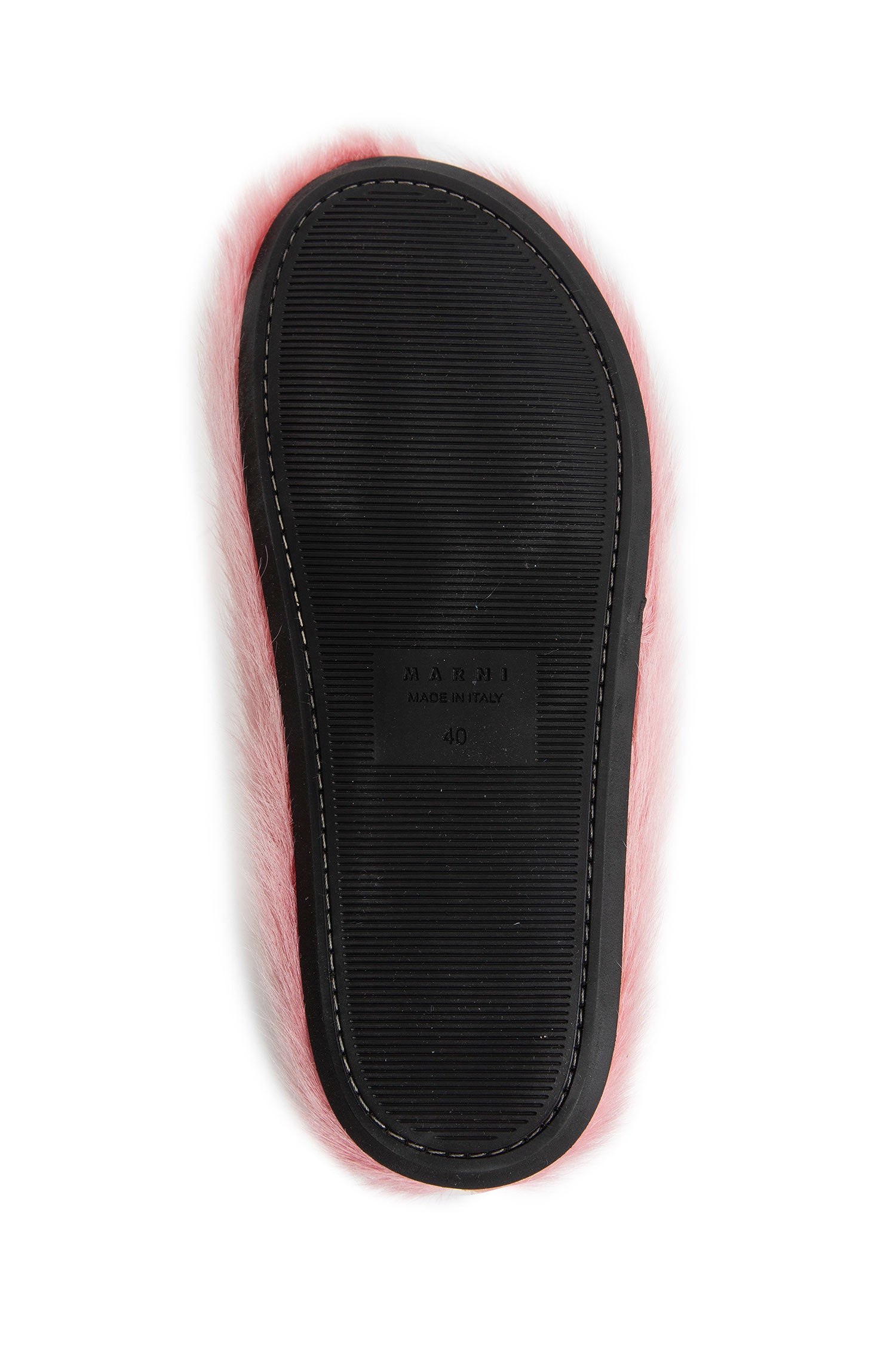 Long-hair Calfskin Fussbett Sabot