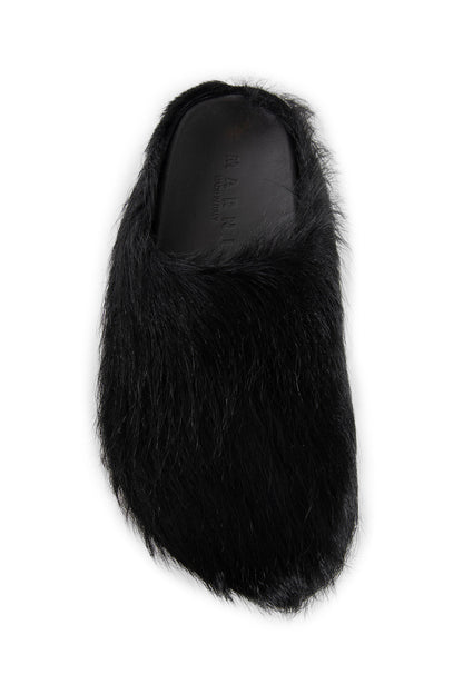 Long-hair Calfskin Fussbett Sabot