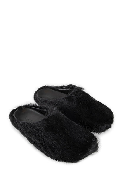 Long-hair Calfskin Fussbett Sabot