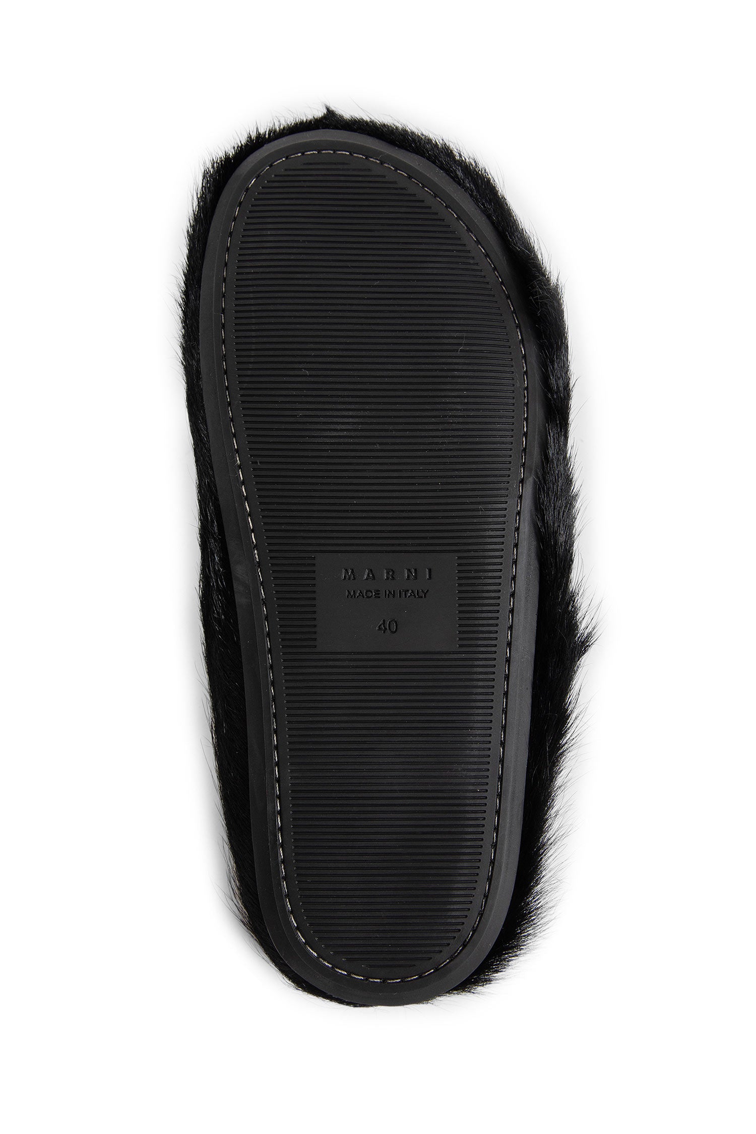 Long-hair Calfskin Fussbett Sabot