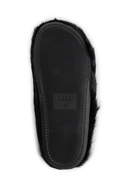 Long-hair Calfskin Fussbett Sabot